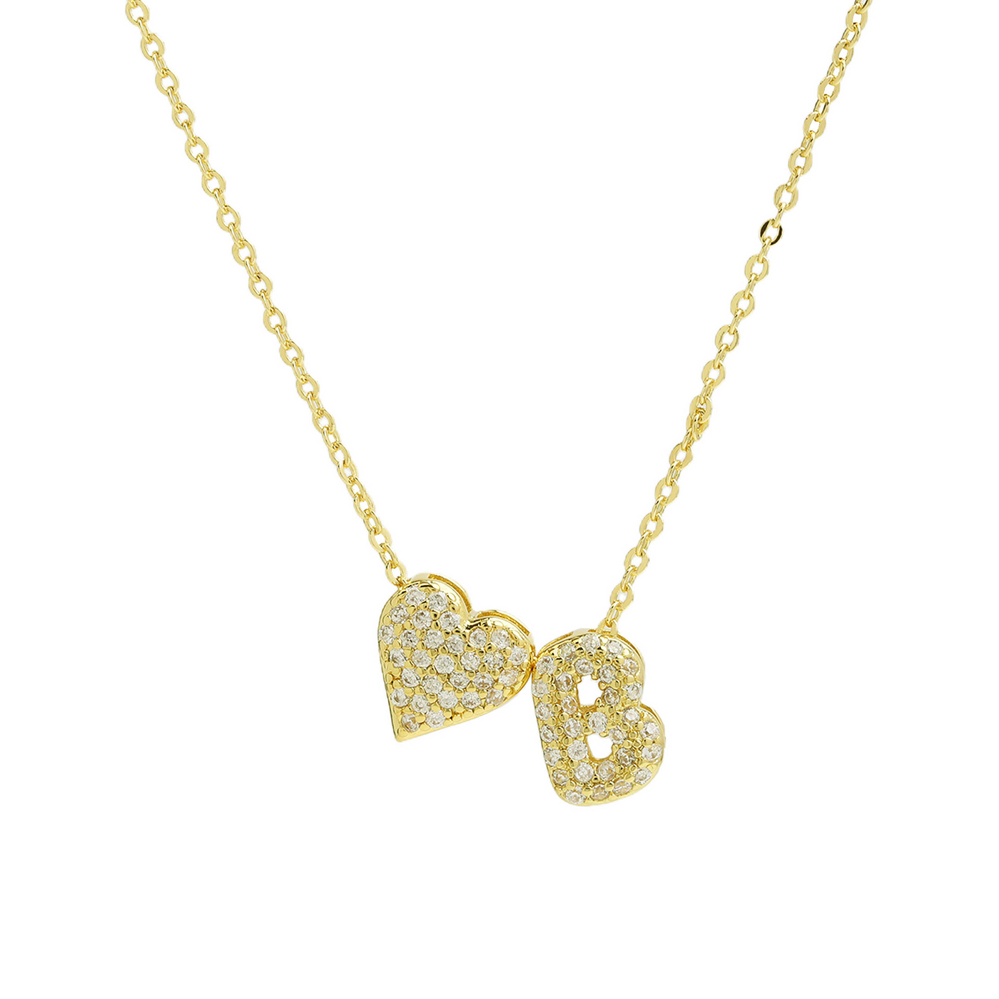 Elegant Statement Love Letter Initial Necklace