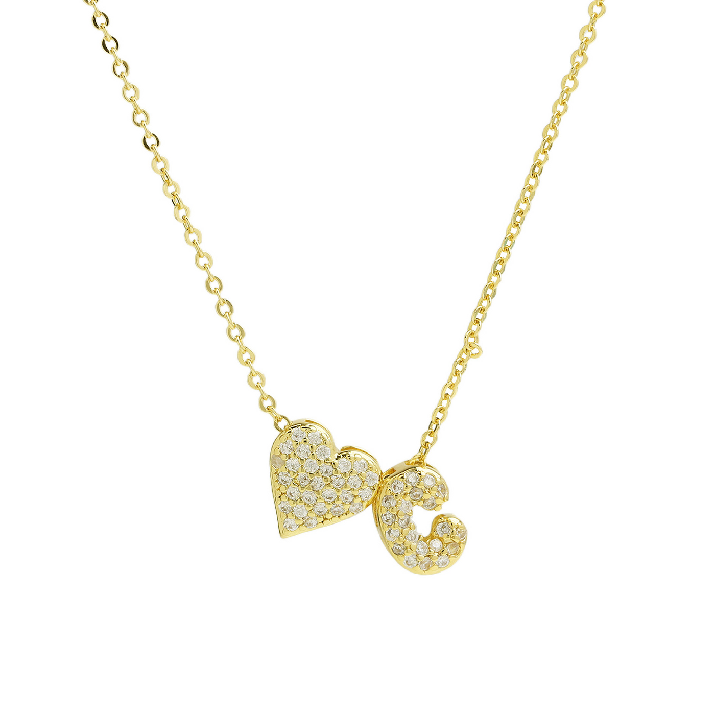 Elegant Statement Love Letter Initial Necklace