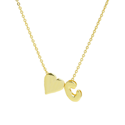 Elegant Statement Love Letter Initial Necklace