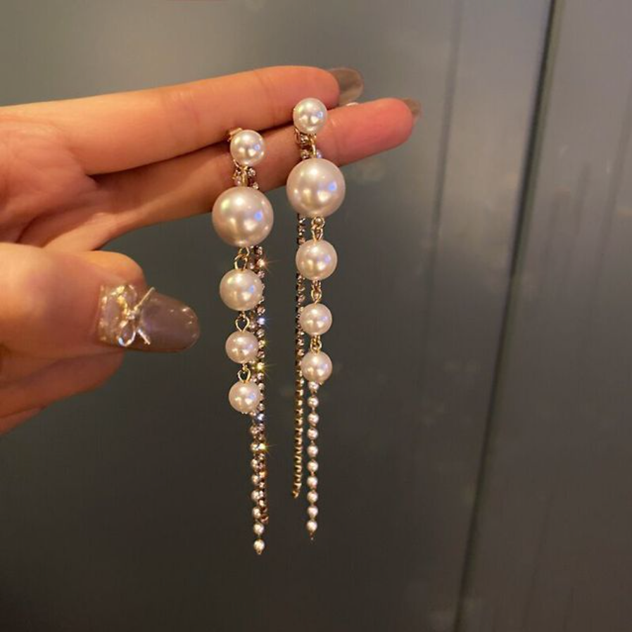 Handmade Pearl Drop Earrings