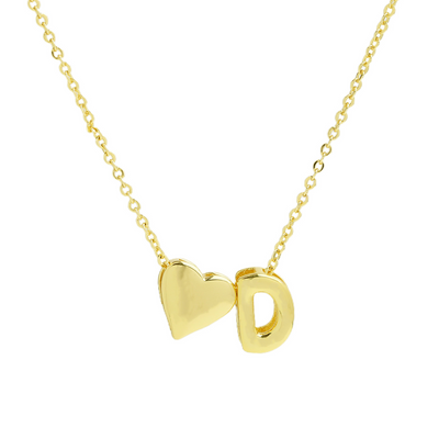 Elegant Statement Love Letter Initial Necklace