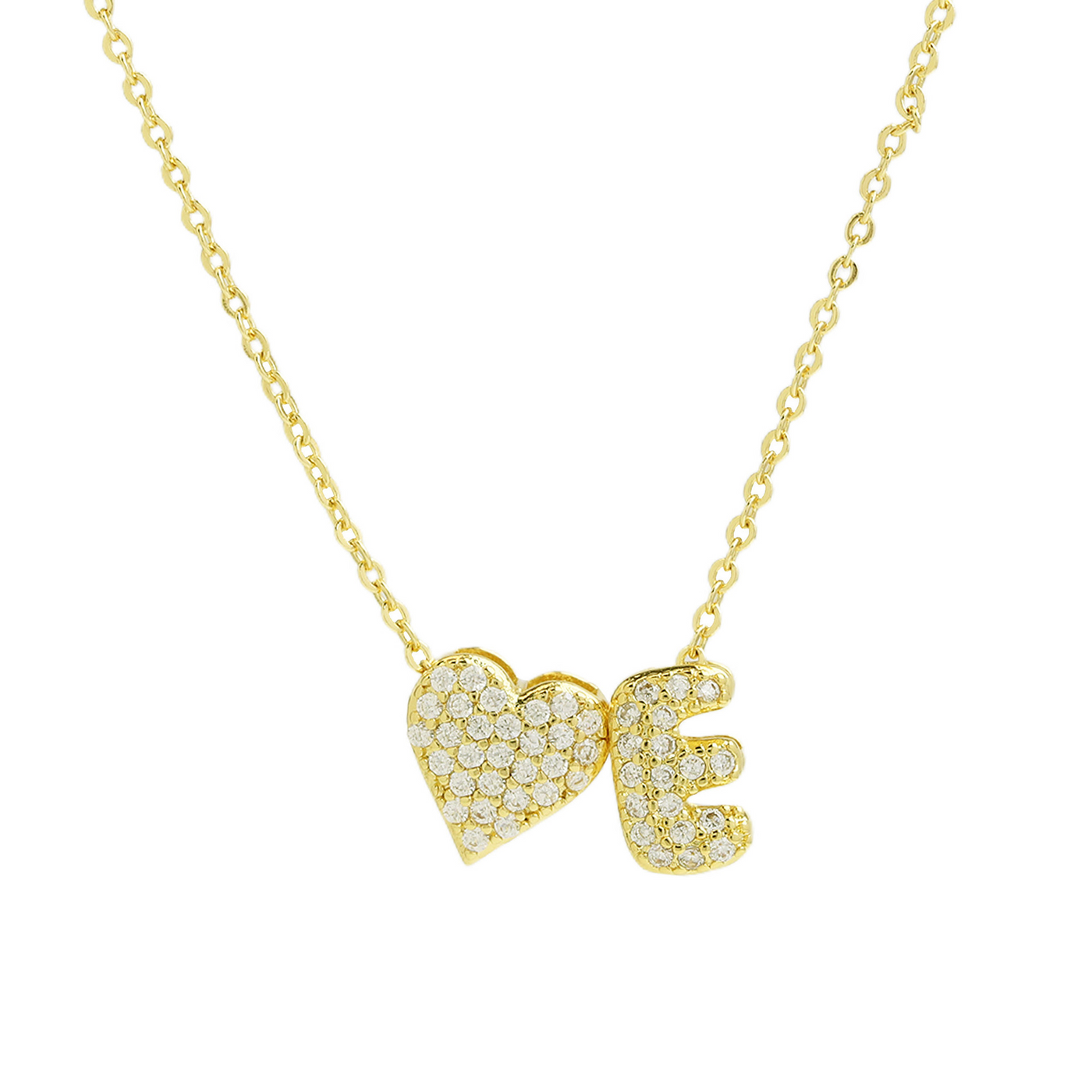 Elegant Statement Love Letter Initial Necklace