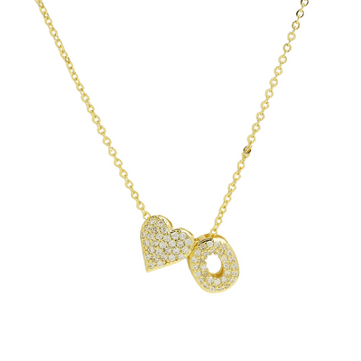 Elegant Statement Love Letter Initial Necklace