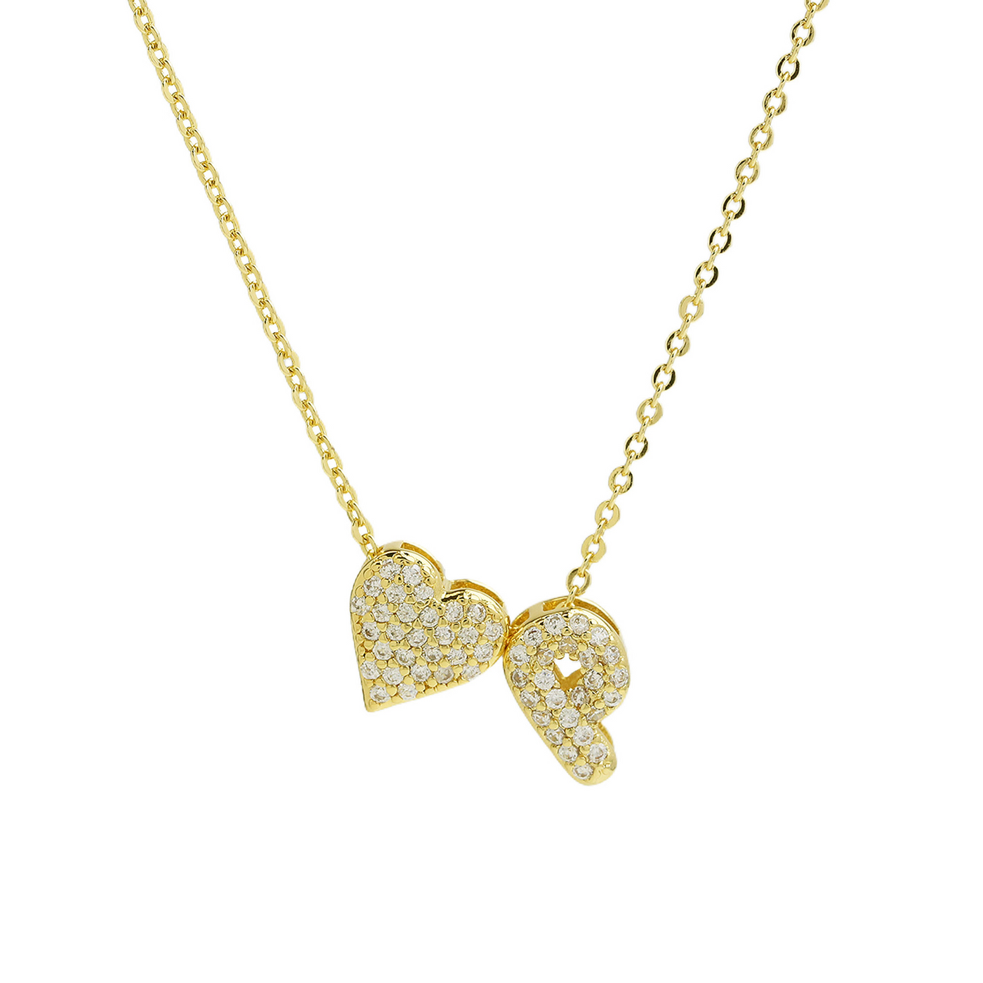 Elegant Statement Love Letter Initial Necklace