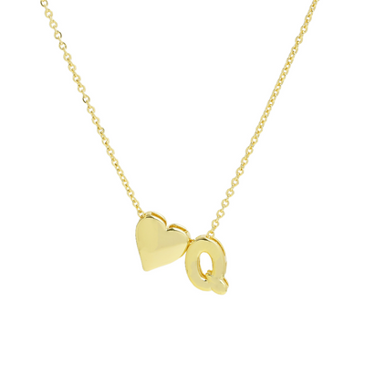 Elegant Statement Love Letter Initial Necklace