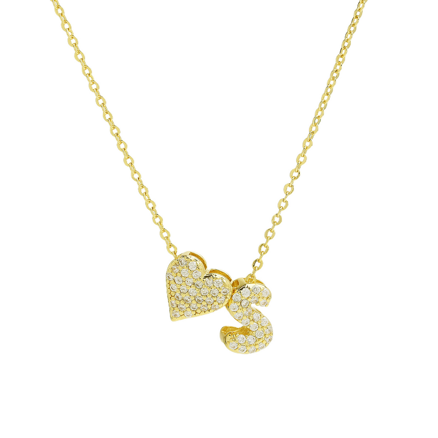 Elegant Statement Love Letter Initial Necklace