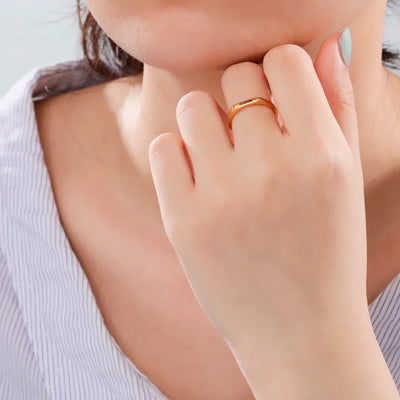 Personalized Flat Top Statement Ring