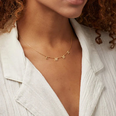 Dainty Name Wrap Necklace