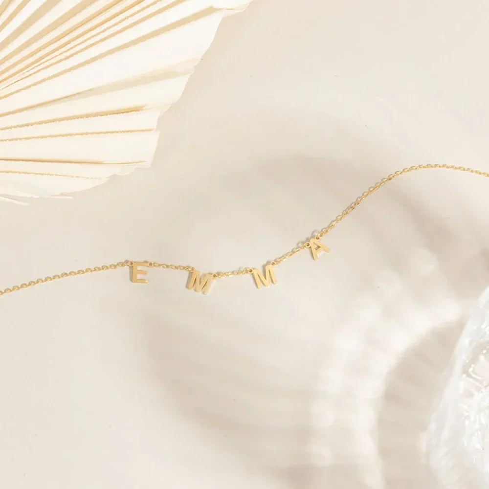 Dainty Name Wrap Necklace