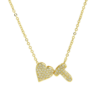 Elegant Statement Love Letter Initial Necklace