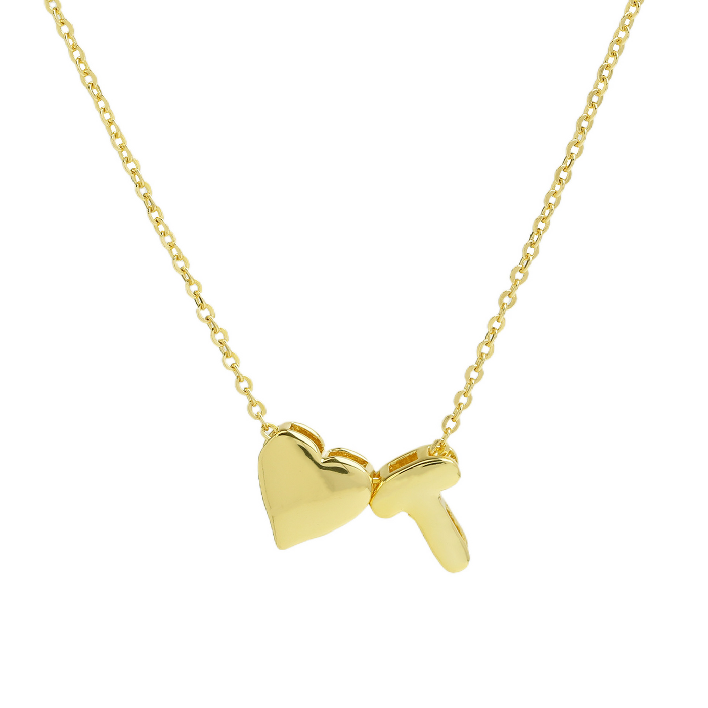 Elegant Statement Love Letter Initial Necklace