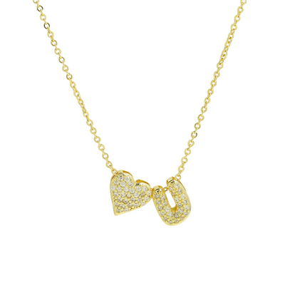 Elegant Statement Love Letter Initial Necklace