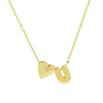 Elegant Statement Love Letter Initial Necklace