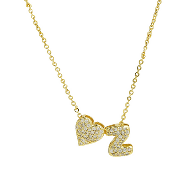 Elegant Statement Love Letter Initial Necklace