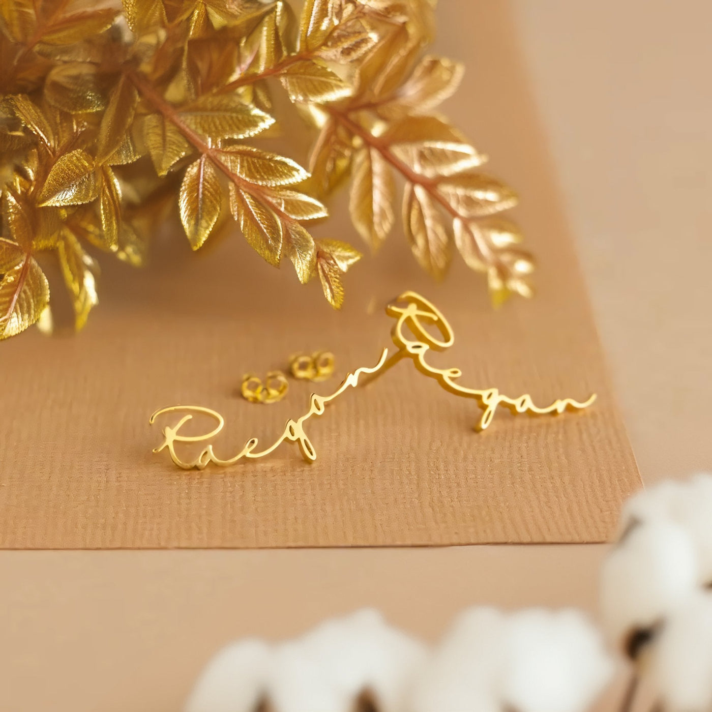 Dainty Personalized Name Earrings