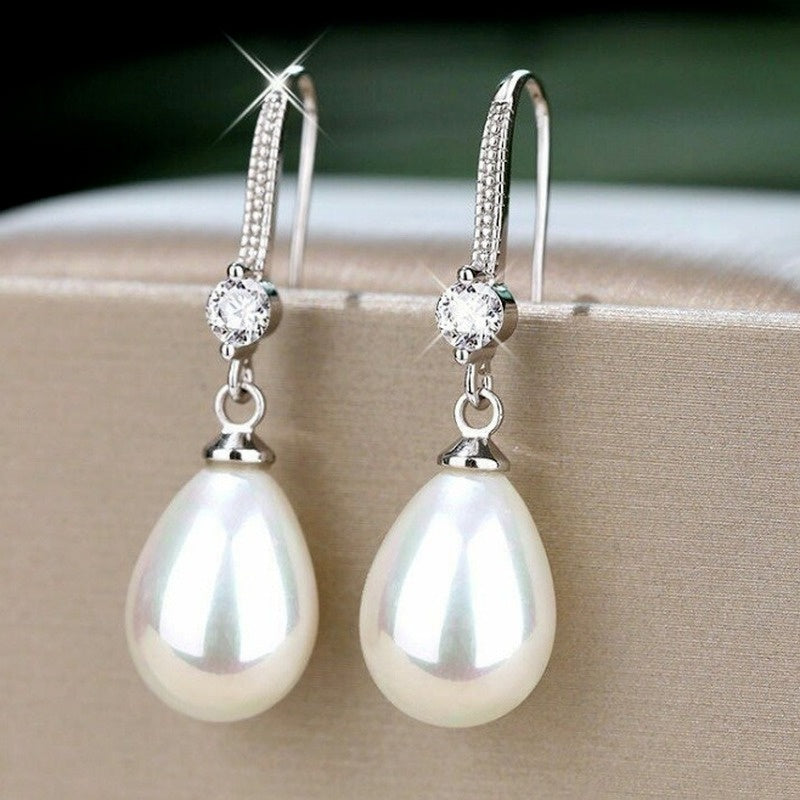 Handmade Natural Pearl Drop Earrings